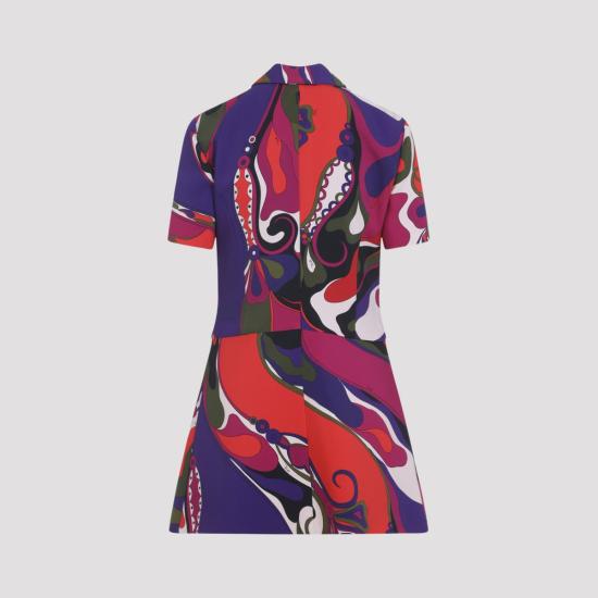 25FW 에밀리오푸치 숏 원피스 5URG15 5U738 017 MULTICOLOUR - EMILIO PUCCI