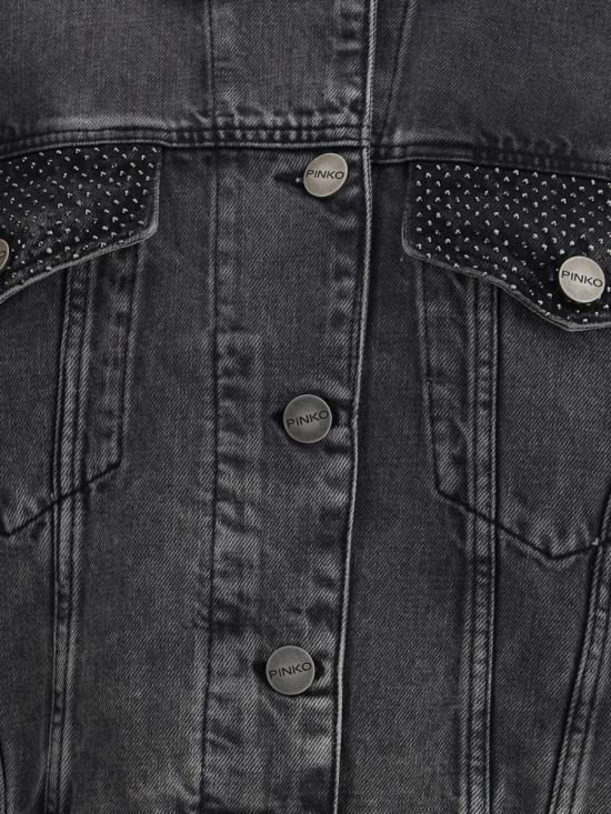 25FW 핑코 데님 자켓 104644A2W4 PJ9 GREY - PINKO