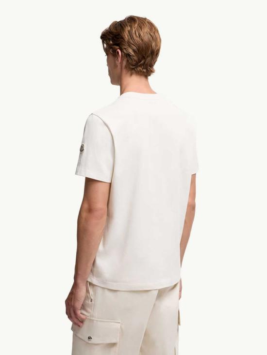 25FW 몽클레어 반팔 티셔츠 K20918C0005789AZ9 034 WHITE - MONCLER