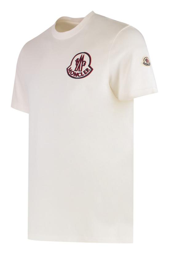 25FW 몽클레어 반팔 티셔츠 K20918C0005789AZ9 034 WHITE - MONCLER