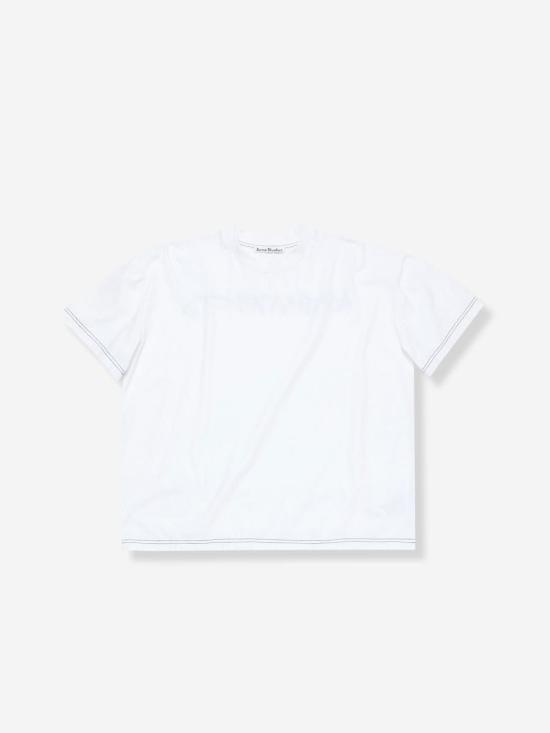 25FW 아크네 스튜디오 반팔 티셔츠 FN UX TSHI000155 AEGOFF WUITE WHITE - ACNE STUDIOS