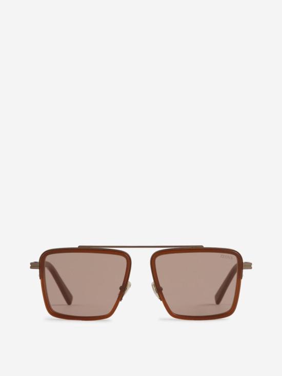 25FW 에르메네질도제냐 안경 EZ027257 48JBrown BROWN