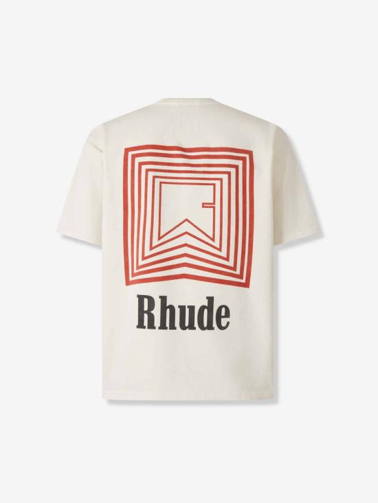 25FW 루드 반팔 셔츠 RHPF25TT03012 0028VINTAGE WHITE Beige - RHUDE