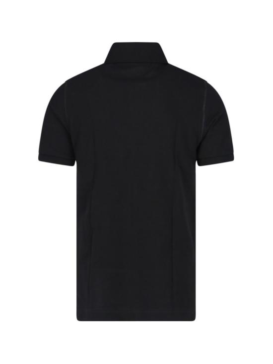 25FW 돌체앤가바나 로고 코튼 피케 폴로 셔츠 G8PL4T G7F2HN0000 Black - DOLCE & GABBANA