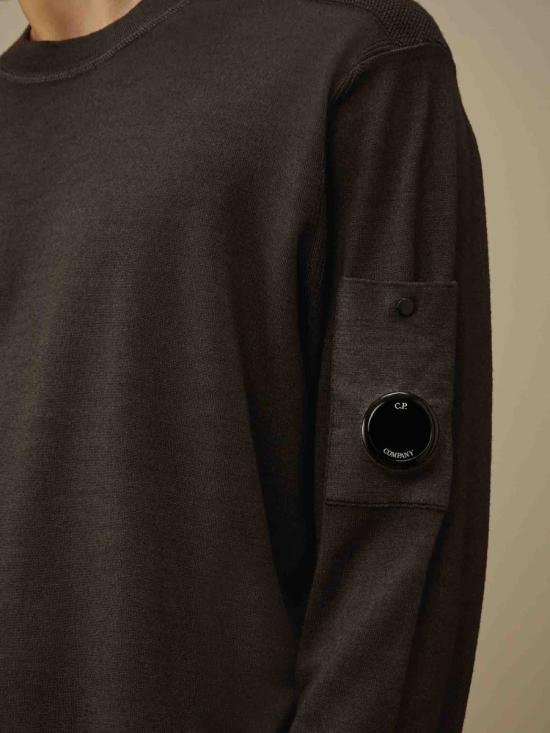 25FW 씨피 컴퍼니 스웨터 19CMKN024A003247F 978DARK SHADOW Grey - C.P. COMPANY