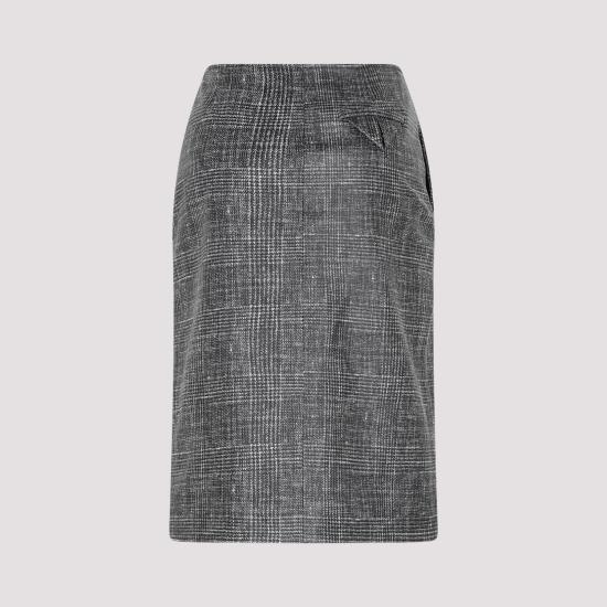  보테가베네타 스커트 739562 V2RZ0 1069 BLACK WHITE - BOTTEGA VENETA
