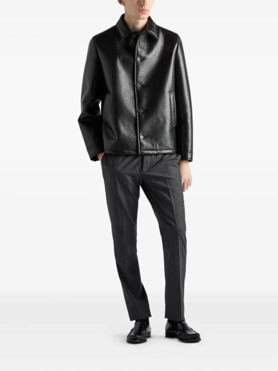 25FW 프라다 가죽 자켓 UPS683SOOO 173A F0002 NERO - PRADA