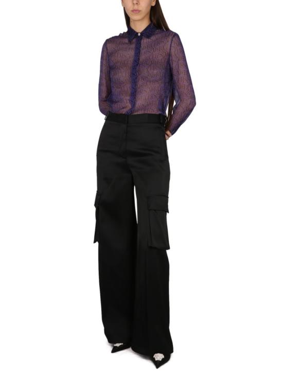  베르사체 스트레이트 팬츠 1009844 1A068381B000 Black - VERSACE