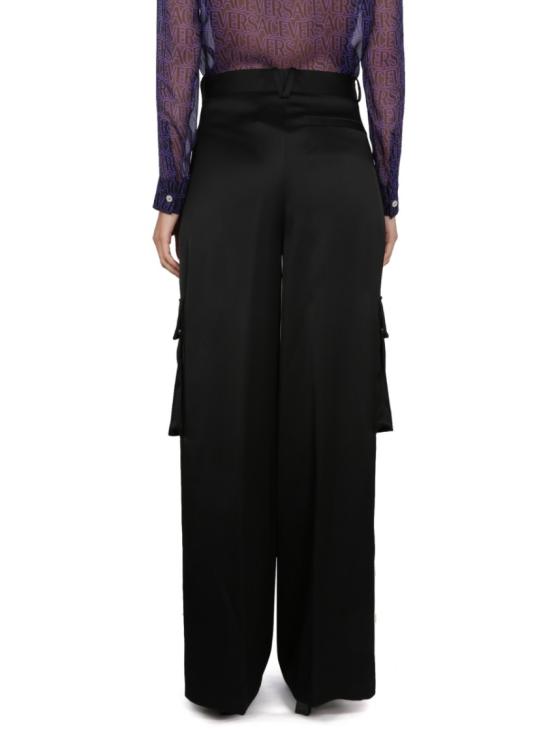  베르사체 스트레이트 팬츠 1009844 1A068381B000 Black - VERSACE