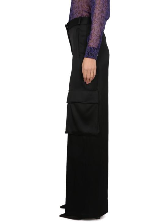  베르사체 스트레이트 팬츠 1009844 1A068381B000 Black - VERSACE