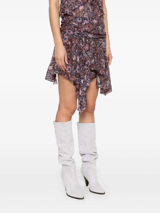 25FW 이자벨마랑에뚜왈 숏 스커트 JU0378FA C3J01E 86PM PLUM - ISABEL MARANT ETOILE