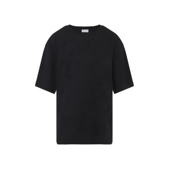 25FW 드리스 반 노튼 반팔 티셔츠 2520111192603 Black