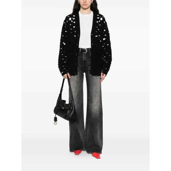 25FW 알13 가디건 R13WY325 Y016B BLACK - R13