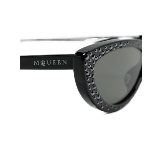 25FW 알렉산더 맥퀸 선글라스 852625 J0763 1056 BLACK - ALEXANDER MCQUEEN