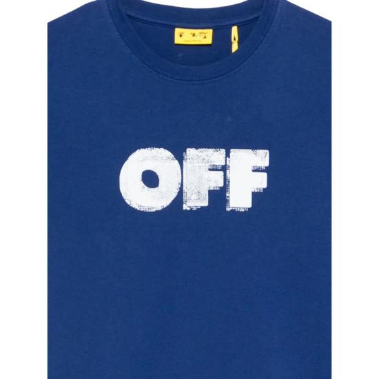 25FW [키즈] 오프화이트 티셔츠 OBAA002F25JE R003 4501 BLUE - OFF WHITE
