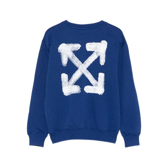 25FW [키즈] 오프화이트 니트/스웻셔츠 OBBA001F25FL E003 4501 BLUE - OFF WHITE