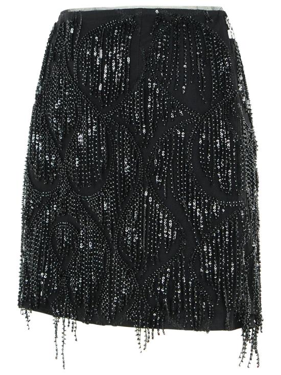 25FW 로테이트 숏 스커트 114623100 Black - ROTATE