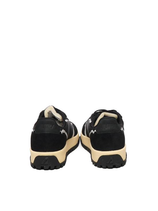 25SS 오트리 WILDPACE 로우 스니커즈 립스탑 나일론 가죽 LDLMAK06 Black - AUTRY