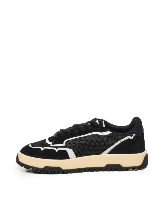 25SS 오트리 WILDPACE 로우 스니커즈 립스탑 나일론 가죽 LDLMAK06 Black - AUTRY