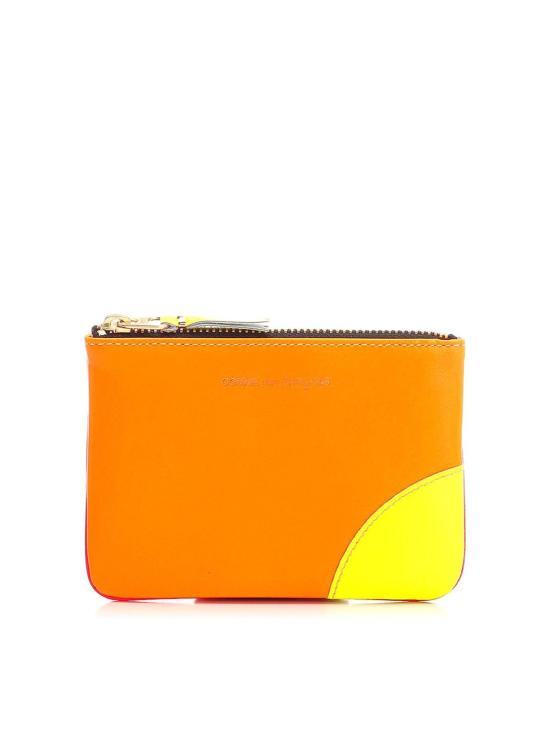  꼼데가르송 클래식 레더 라인 파우치 SA8100SFLOPORANGEPINK Orange