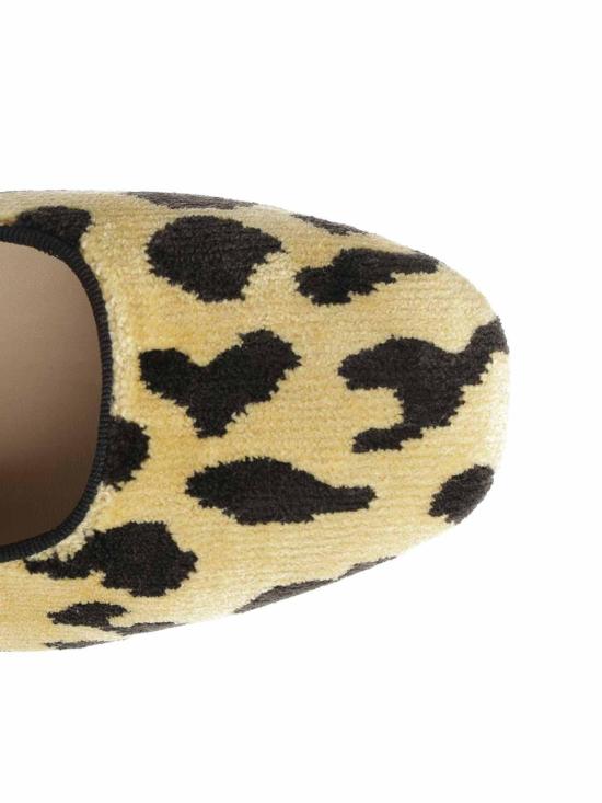  르 몽드 베릴 플랫 슈즈 MRJBEVLEOLEOPARD Animal Print - LE MONDE BERYL