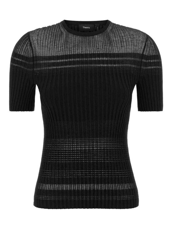 25FW 띠어리 반팔 티셔츠 P0616704001 Black