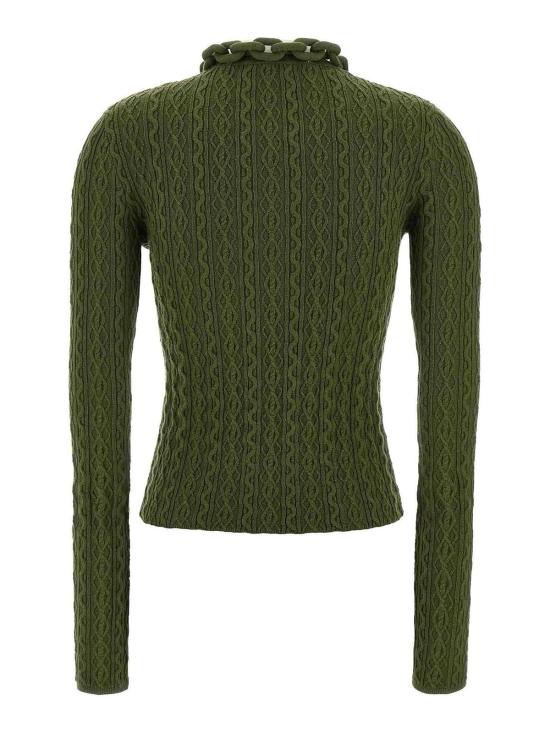 25FW 파코라반 긴팔 티셔츠 25AMPU049ML0320P303 Green - PACO RABANNE