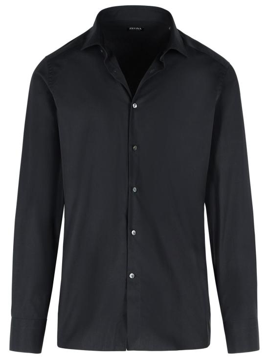 25FW 에르메네질도제냐 긴팔 셔츠 R201058A2 9MS0MT402G Black