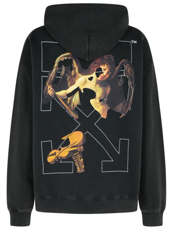 25FW 오프화이트 긴팔 티셔츠 OMBB085F25FLE0111301 Black - OFF WHITE