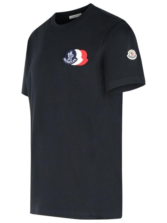 25FW 몽클레어 반팔 티셔츠 091 8C000 56 89AUG778 Blue - MONCLER