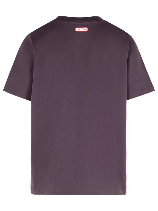 25FW 카사블랑카 반팔 티셔츠 M AW25 JTS 001 06AUBERGINE Bordeaux - CASABLANCA