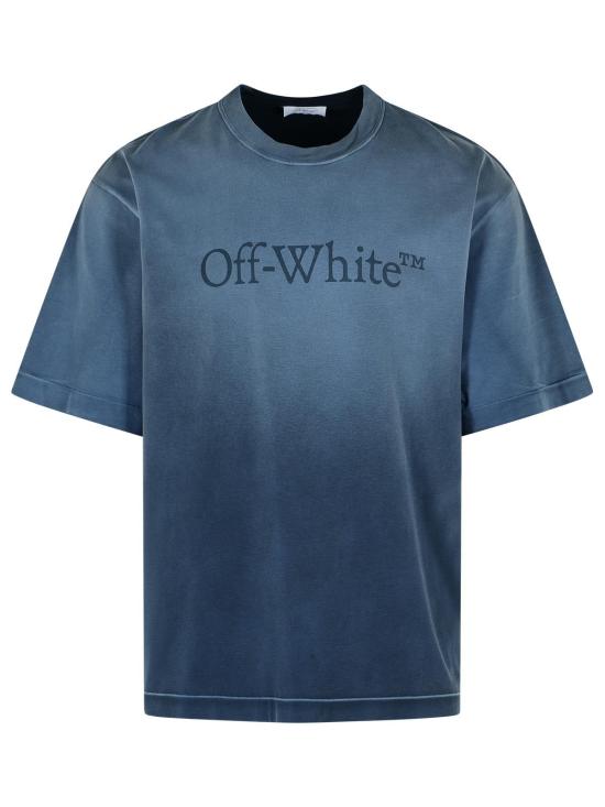 25FW 오프화이트 반팔 티셔츠 OMAA120F25JER00P4343 Light Blue