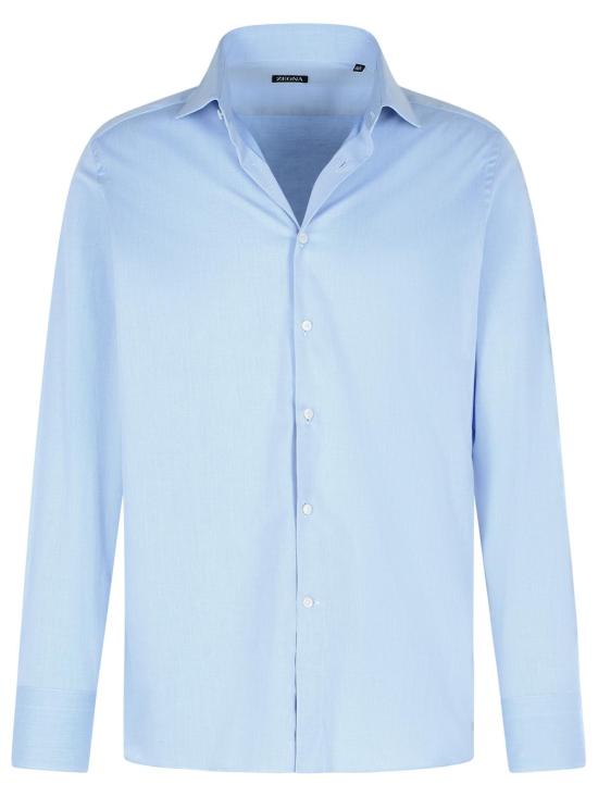 25FW 에르메네질도제냐 긴팔 셔츠 R201342A2 9MS0MT432G Light Blue