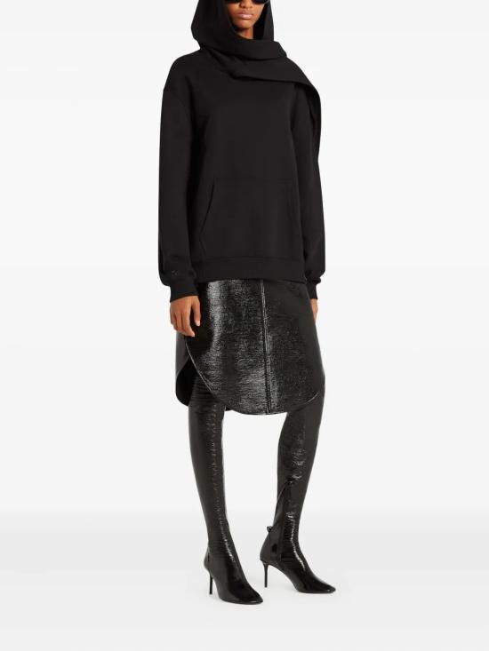 25FW 쿠레쥬 긴팔 티셔츠 325JHO047JS02349999 Black - COURREGES