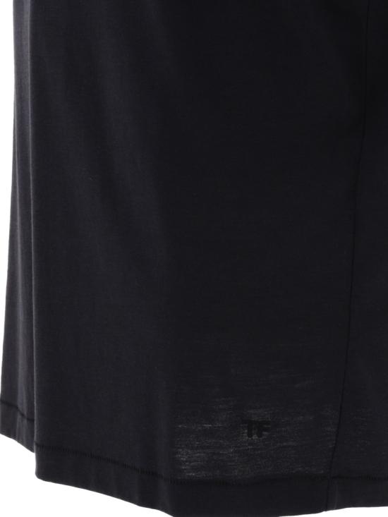 25SS 톰포드 반팔 티셔츠 JCS004JMT002S23 Black - TOMFORD