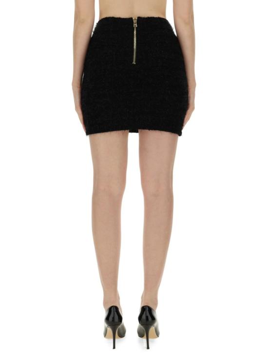  발망 미디 스커트 DF1LB015KG43 0PA Black - BALMAIN