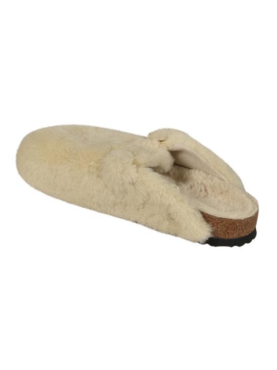 25FW 버켄스탁 BOSTON 보스톤 빅버클 테디 시어링 뮬 1025664 EGGSHELL Eggshell - BIRKENSTOCK