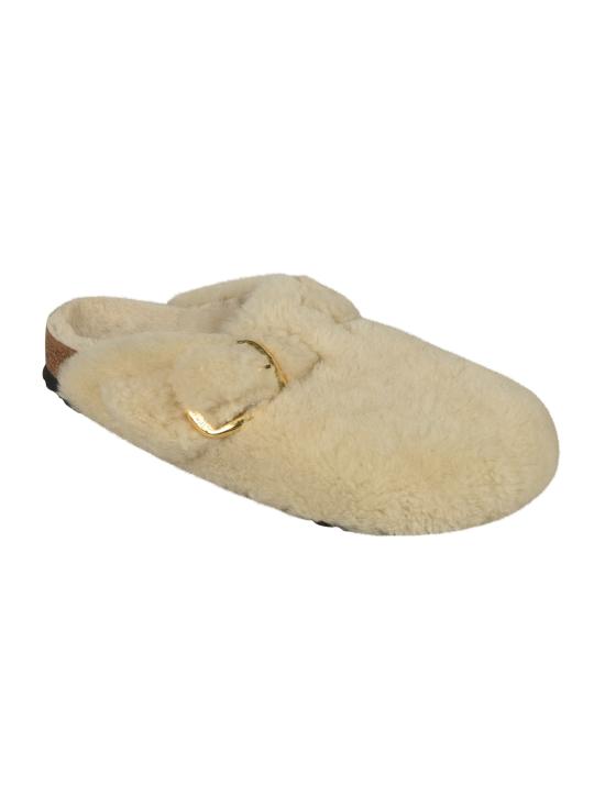 25FW 버켄스탁 BOSTON 보스톤 빅버클 테디 시어링 뮬 1025664 EGGSHELL Eggshell - BIRKENSTOCK