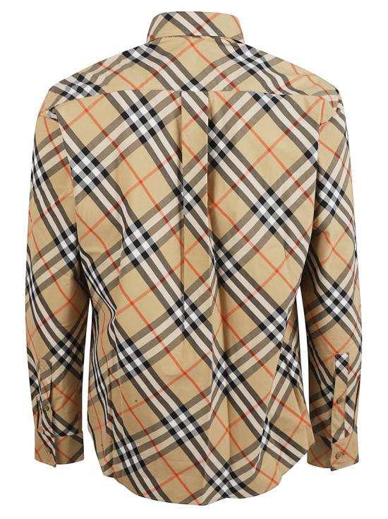  버버리 체크 코튼 셔츠 8106165 B9368 Neutrals - BURBERRY
