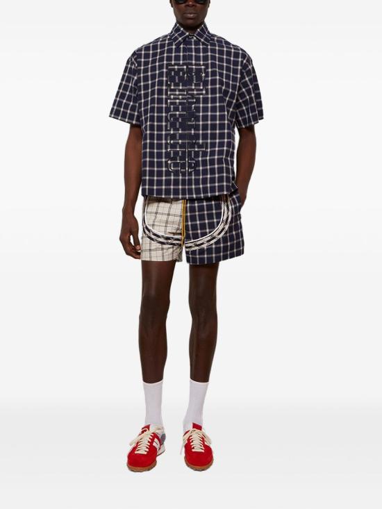 25FW 루드 반팔 셔츠 RHPF25SR05012 3076 Blue - RHUDE