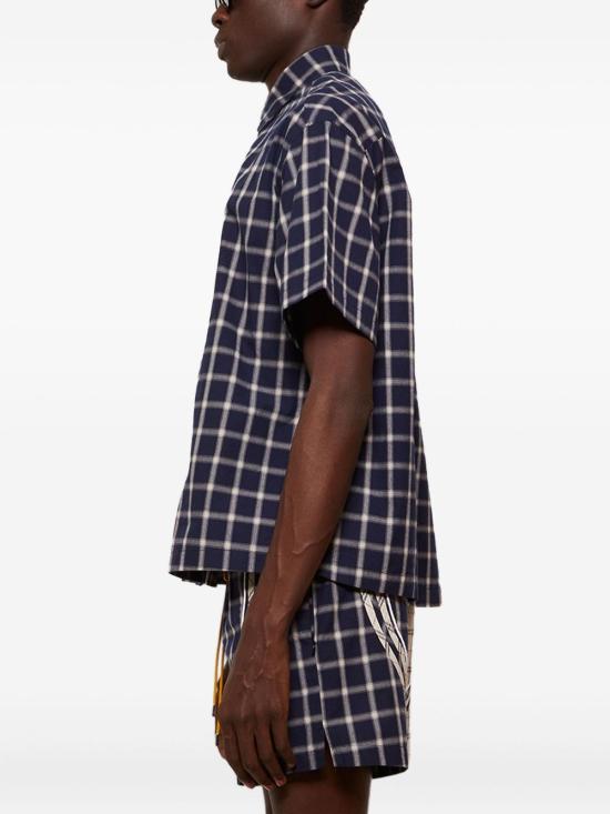 25FW 루드 반팔 셔츠 RHPF25SR05012 3076 Blue - RHUDE