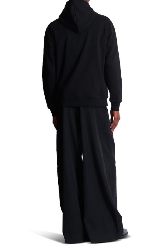 25FW 발망 후드 티셔츠 FH0JT047GF25 EGC Noir rouge - BALMAIN