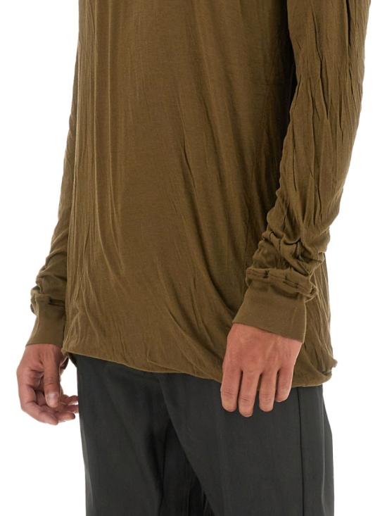  릭 오웬스 긴팔 티셔츠 RU02D6258 UC35 Brown - RICK OWENS