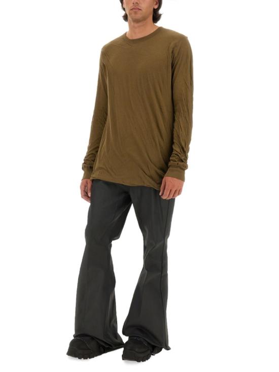  릭 오웬스 긴팔 티셔츠 RU02D6258 UC35 Brown - RICK OWENS