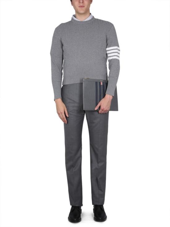 톰브라운 스웨터 MKA460A Y3014055 Grey - THOM BROWNE
