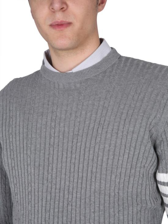  톰브라운 스웨터 MKA460A Y3014055 Grey - THOM BROWNE