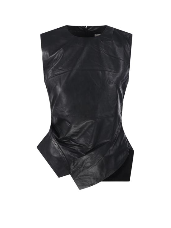 25FW 로에 민소매 티셔츠 41620165 001 BLACK