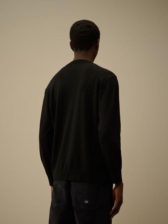 25FW 씨피 컴퍼니 스웨터 19CMKN037A005528A 999 Black - C.P. COMPANY
