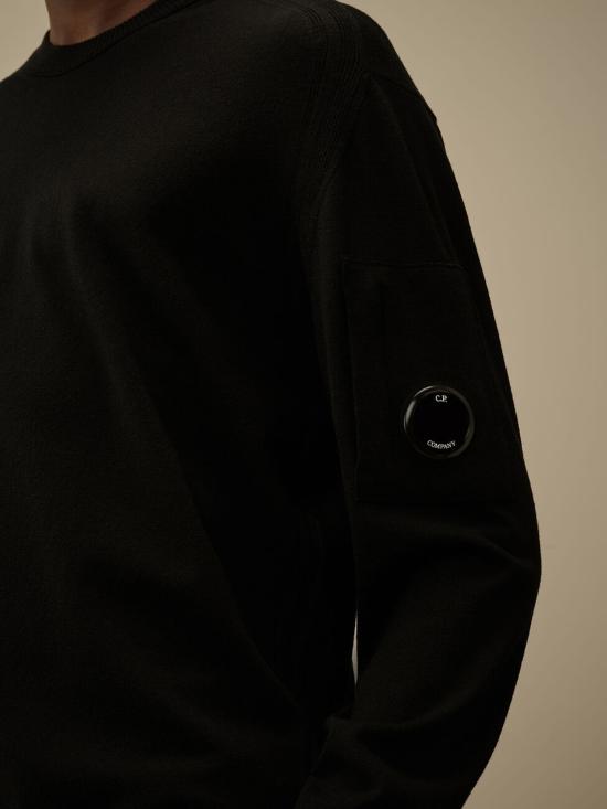25FW 씨피 컴퍼니 스웨터 19CMKN037A005528A 999 Black - C.P. COMPANY