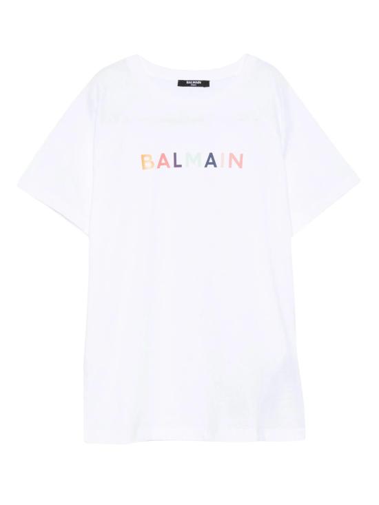 25FW [키즈] 발망 티셔츠 BX8R31Z3186 100MC White